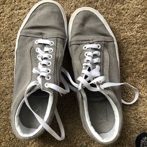 Gray old skool vans